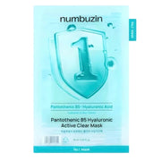 NUMBUZIN No. 1 Pantothenic B5 Hyaluronic Active Clear Mask - 26 ml x 4