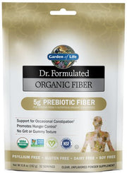Garden of Life Dr. Formulated Fiber, Unflavored - 192 gramų, ekologiškos skaidulos, sveikatai