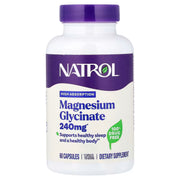 Natrol Extra Strength Magnesium Glycinate Blend 400 mg, 60 kapsulių