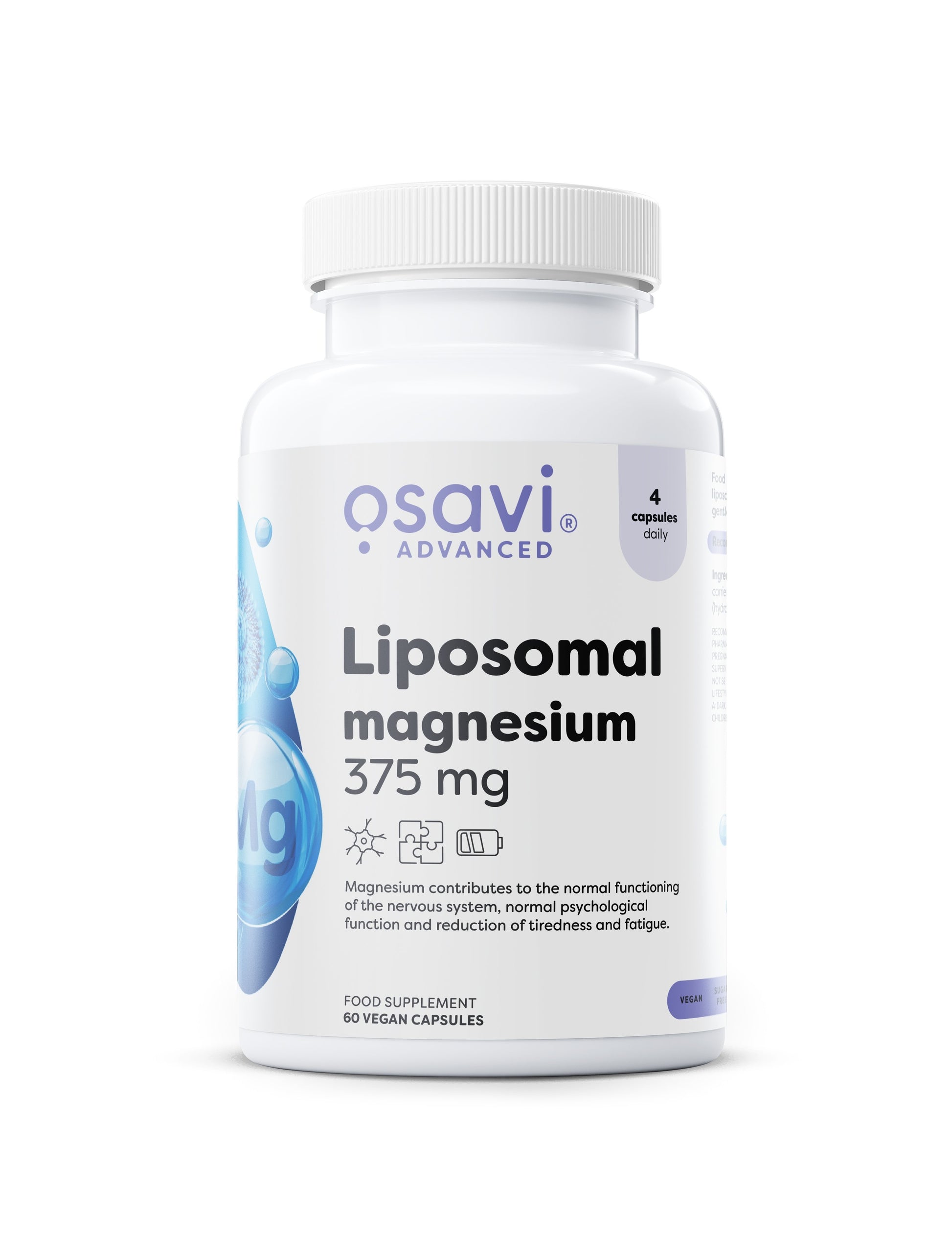 Osavi Liposomal Magnesium 375 mg - 60 veganiškų kapsulių