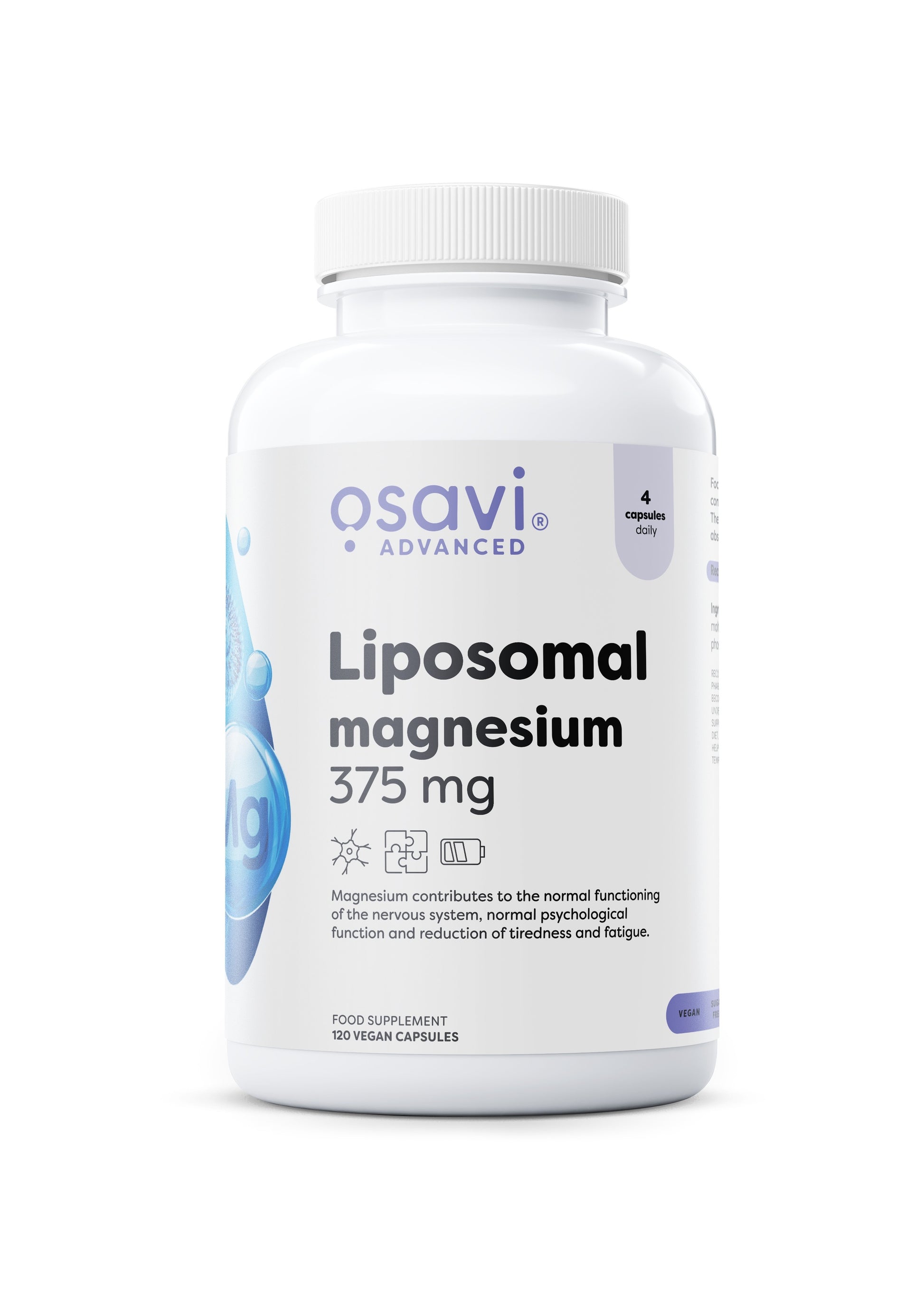 Osavi Liposomal Magnesium 375 mg - 120 veganiškų kapsulių