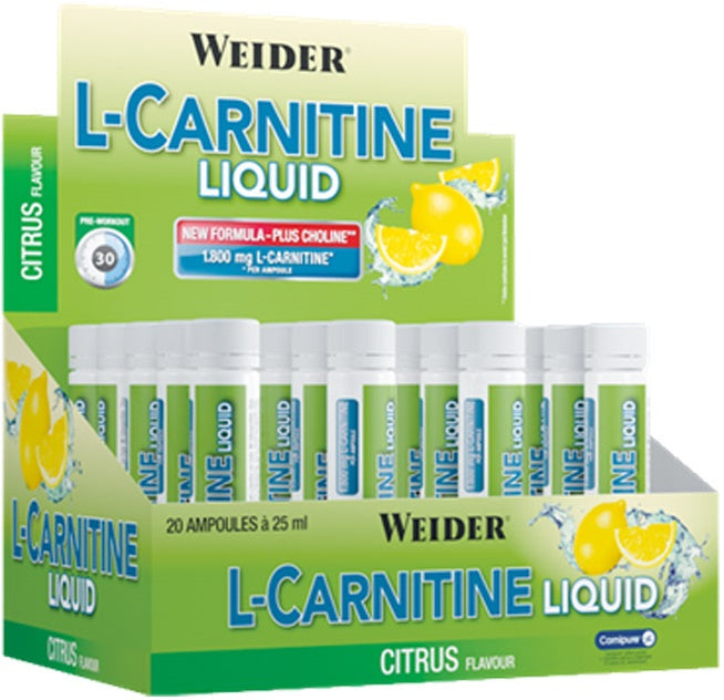 Weider L-Carnitine Liquid citrus skystas papildas, svorio kontrolė