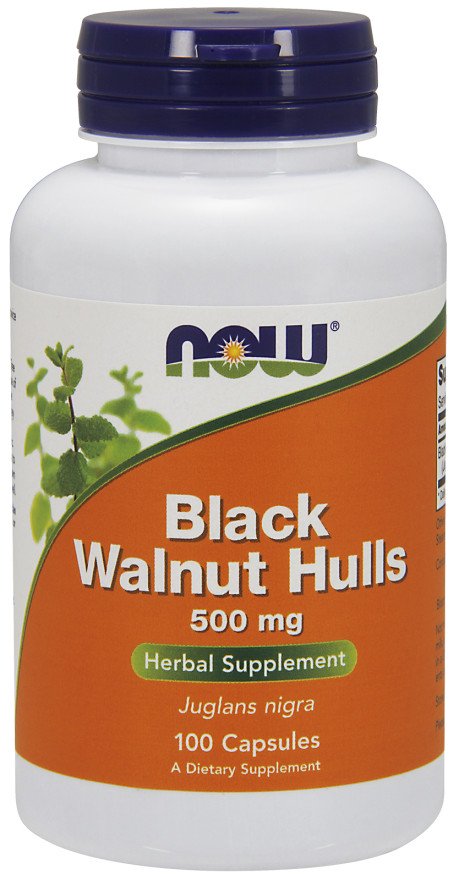 Juodųjų graikinių riešutų lukštų maisto papildas, 500 mg, 100 kapsulių
