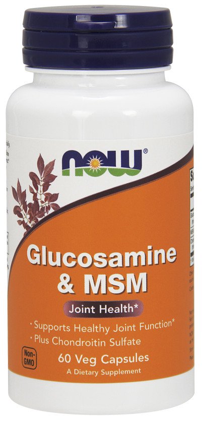 NOW Foods Glukosamiini ja MSM - 60 kapselia