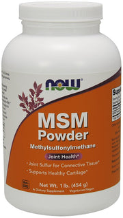NOW Foods MSM Metyylisulfonyylimetaani, jauhe - 454 grammaa