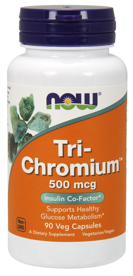 NOW Foods Tri-Chromium, 500mcg - 90 kapselia