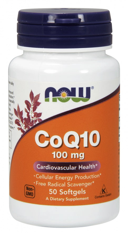 NOW Foods CoQ10, 100 mg - 50 kapselia