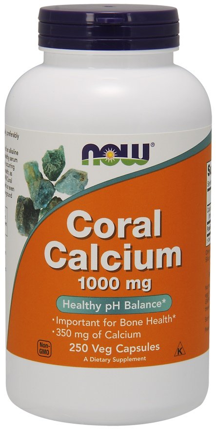 Kalcis maisto papilde, Coral Calcium 1000mg, 250 kapsulės