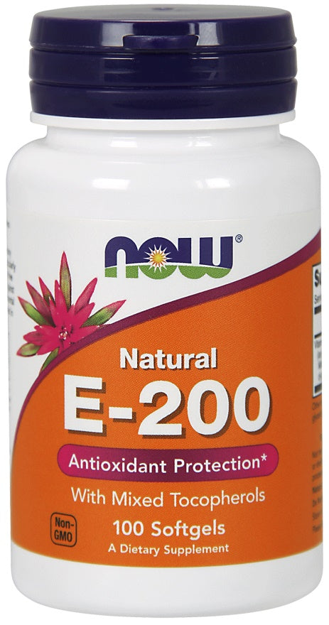 NOW Foods Vitamin E-200 kapsulės
