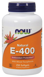 NOW Foods Vitamin E-400 natūralus maisto papildas kapsulės