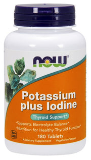 NOW Foods Kalium plus Jodi - 180 tablettia