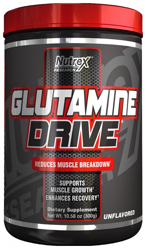 Nutrex Glutamine Drive, maustamaton - 300 grammaa