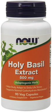 NOW Foods Holy Basil ekstraktas, 500mg, 90 kapsulių