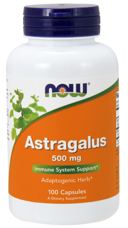 NOW Foods Astragalus, 500mg - 100 kapsulių, sveikata ir gerovė