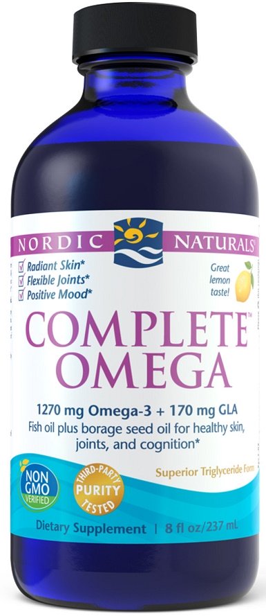 Nordic Naturals Complete Omega, 1270 mg sitruuna - 237 ml.