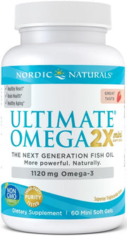 Nordic Naturals Ultimate Omega 2X Mini, 1120 mg Mansikka - 60 kapselia