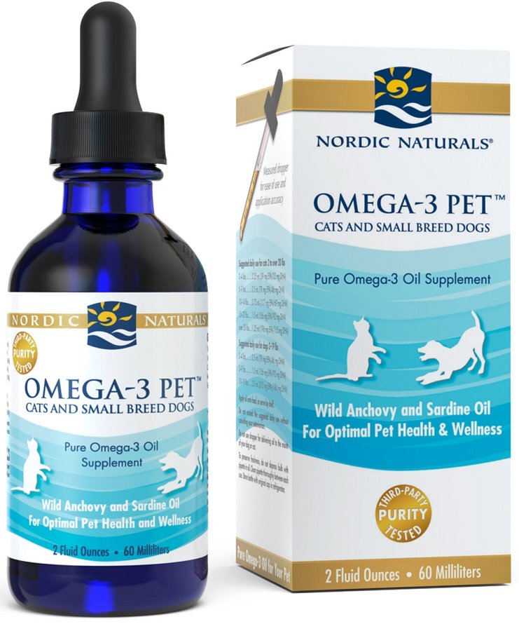 Nordic Naturals Omega-3 lemmikkieläimille - 60 ml.