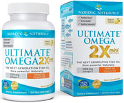 Nordic Naturals Ultimate Omega 2X Mini D3-vitamiinilla, 1120 mg sitruuna - 60 kapselia