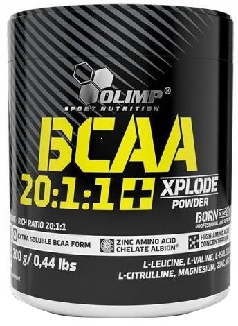 Olimp Nutrition BCAA 20:1:1 Xplode, Grapefruit - 200 g maisto papildas