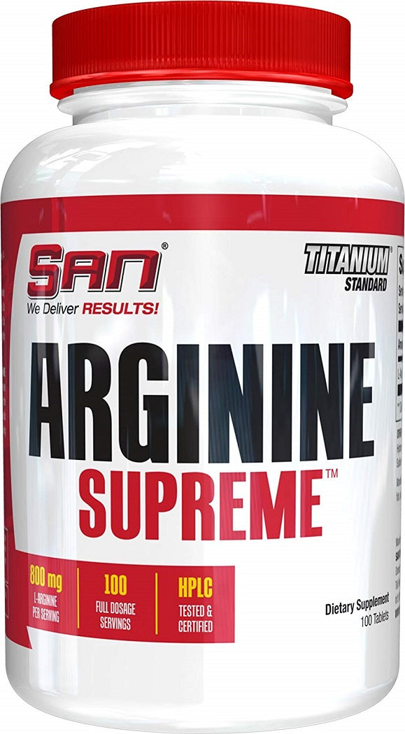 SAN Arginine Supreme - 100 tablečių maisto papildas