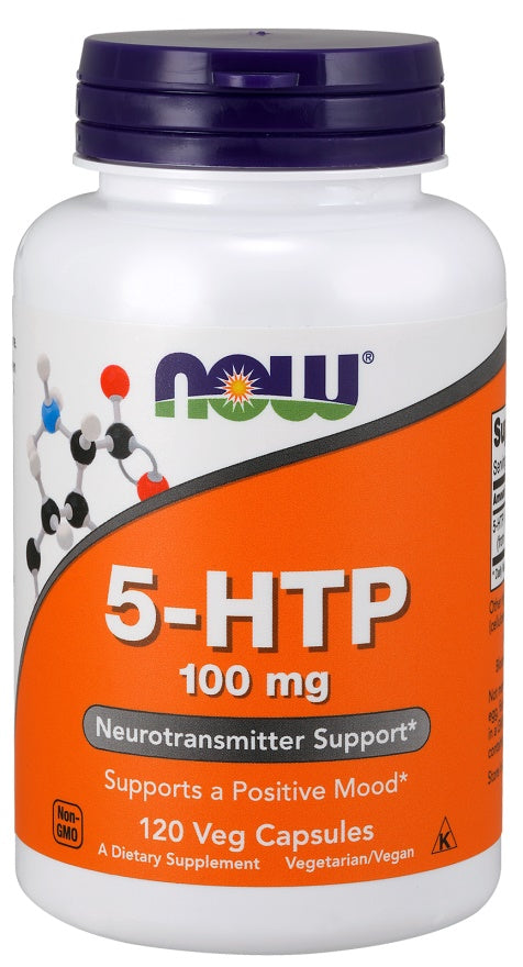NOW Foods 5-HTP, 100 mg - 120 kapselia