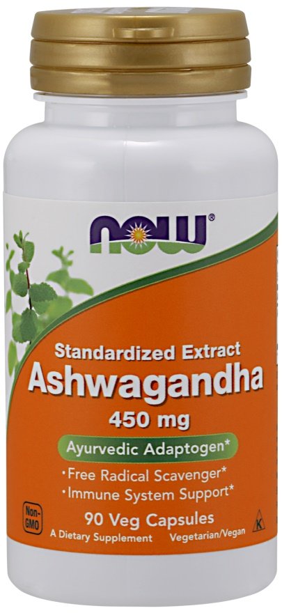 NOW Foods Ashwagandha -uute, 450 mg - 90 kapselia