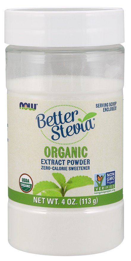 NOW Foods Better Stevia Ekstraktas milteliai sveikiems desertams
