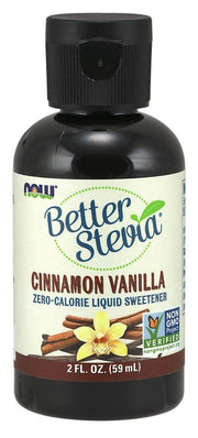 NOW Foods Better Stevia skystas papildas, cinamonas vanilė, 59 ml
