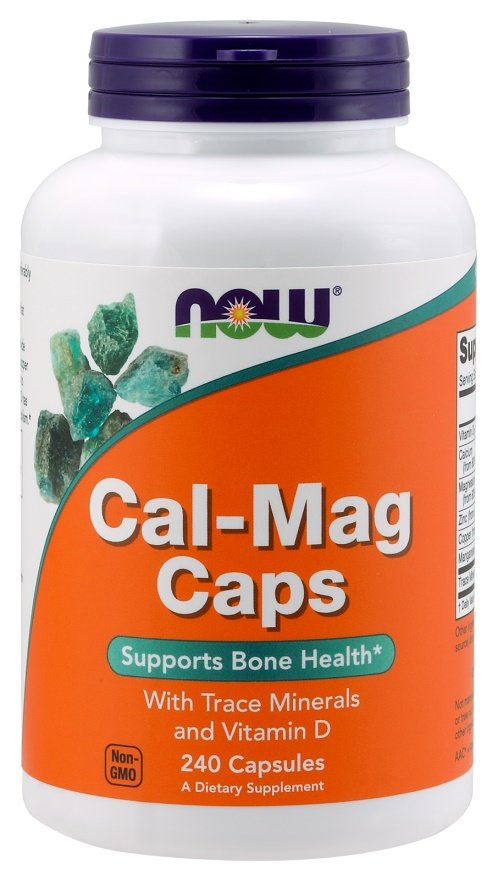 NOW Foods Cal-Mag kapsulės, mineralai, kaulų sveikata