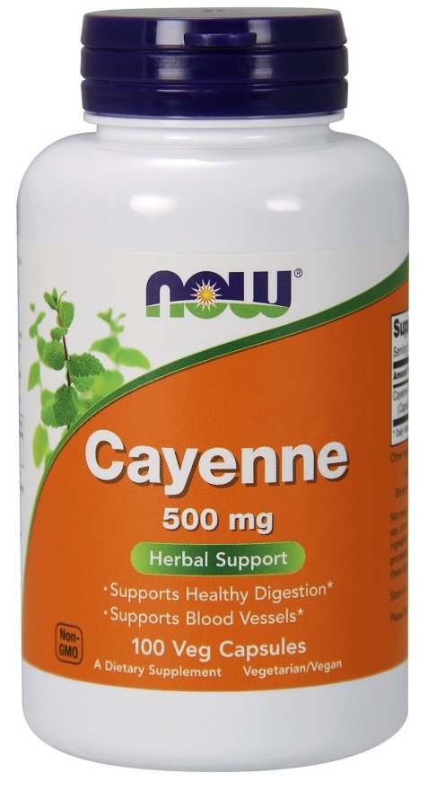 NOW Foods Cayenne kapsulės sveikatai