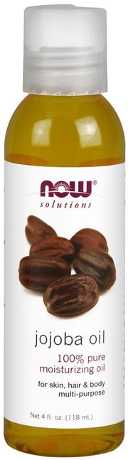 NOW Foods Jojoba Oil - 100% Pure - 118 ml, odos, plaukų ir kūno drėkinamasis aliejus
