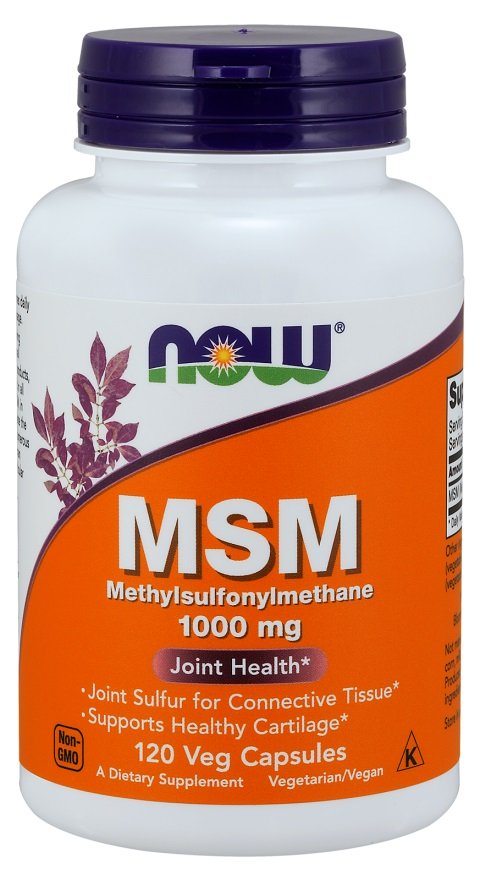 NOW Foods MSM Metyylisulfonyylimetaani, 1000 mg - 120 kapselia