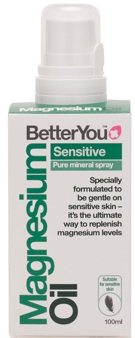 BetterYou Magnis Magnesium Oil Sensitive Spray 100 ml, skystas papildas jautriai odai