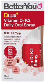 BetterYou DLux+ D+K2-vitamiini päivittäinen suusuihke - 12 ml.