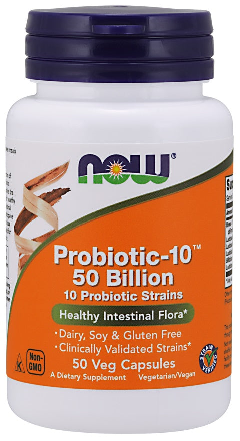 NOW Foods Probiotic-10, 50 Billion - 50 kapsulių