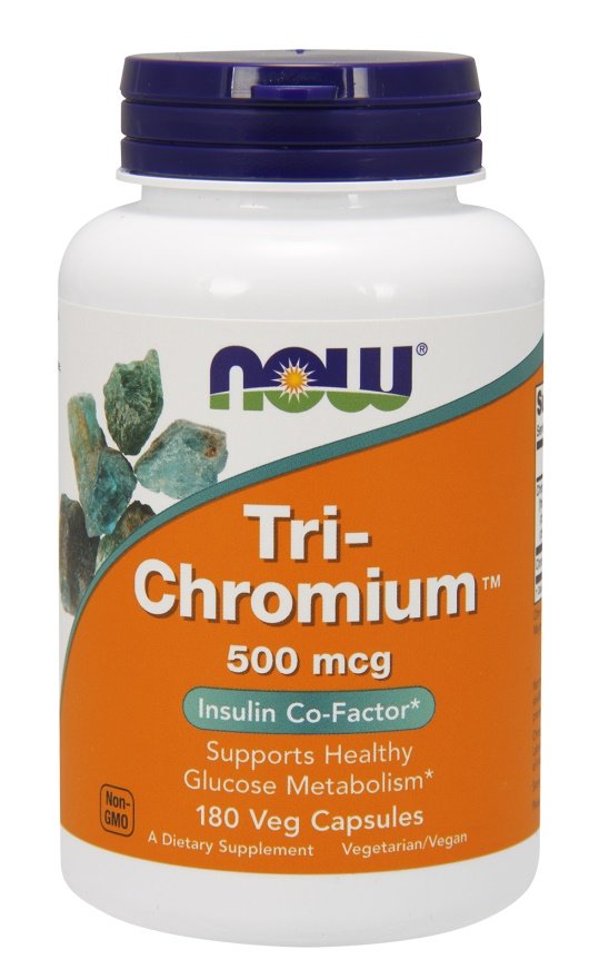 NOW Foods Tri-Chromium, 500mcg - 180 kapselia
