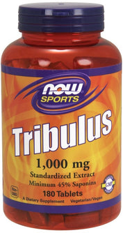 NOW Foods Tribulus, 1000mg - 180 tablečių, sporto papildas