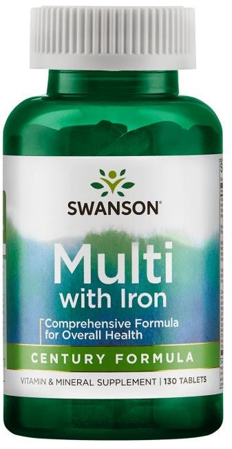 Swanson Multi rautaa - Century Formula - 130 tablettia