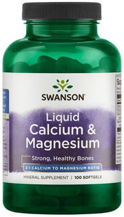 Swanson Nestemäinen kalsium ja magnesium - 100 kapselia