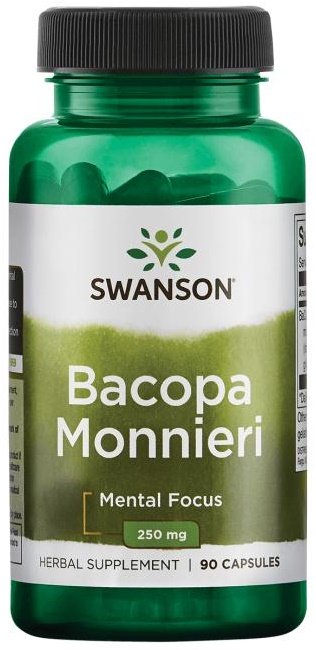 Swanson Bacopa Monnieri, 250 mg - 90 kapselia