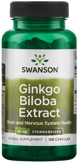 Ginkgo Biloba ekstraktas, sveikata ir nervų sistema, Swanson