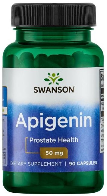 Swanson Apigenin, 50mg - 90 kapsulių, maisto papildas, prostatui