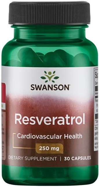 Swanson Resveratrol, 250 mg - 30 kapselia