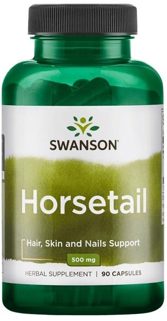 Swanson Horsetail, 500mg - 90 kapsulių, žolelių papildas sveikatai