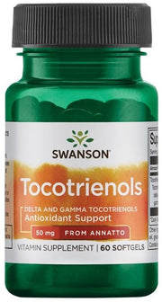 Swanson Tocotrienols, 50mg - 60 kapsulių, maisto papildas sveikatai