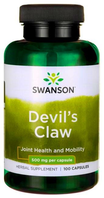 Swanson Devil's Claw, 500mg - 100 kapsulių, sanarių sveikatai