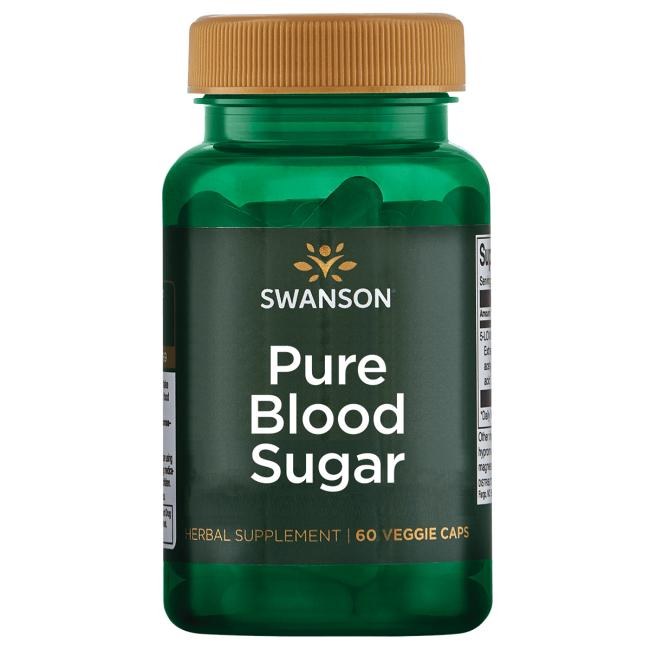 Swanson Pure Blood Sugar kapsulės, maisto papildas, sveikatos ir cukraus kontrolės produktas