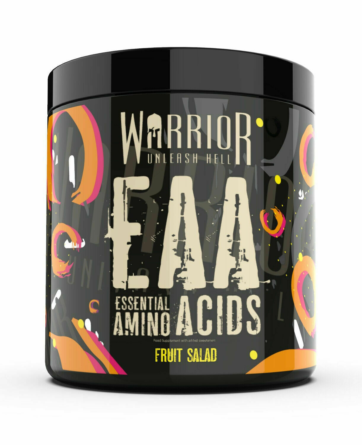 Warrior EAA amino rūgštys, vaisių salotos, maisto papildas