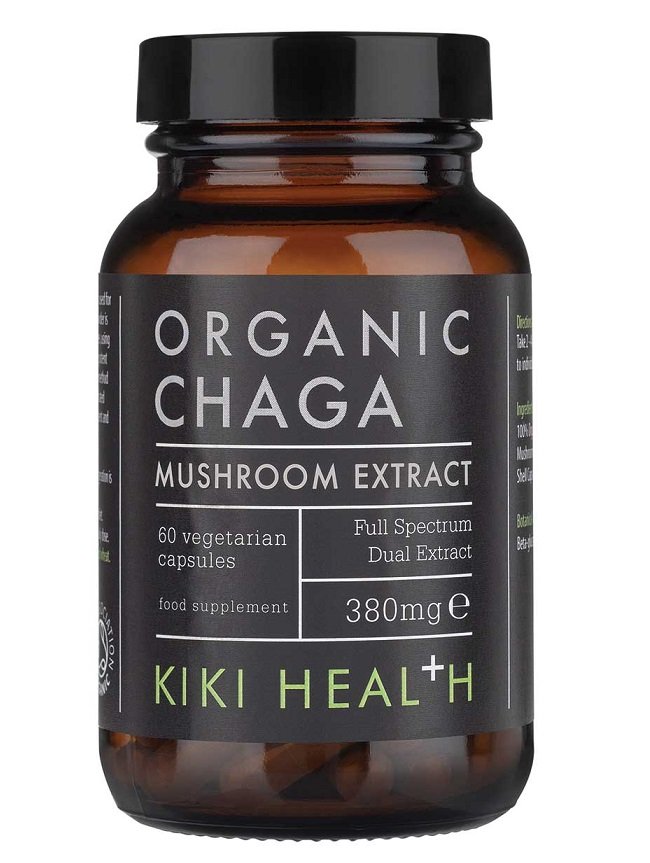 KIKI Health Chaga ekstraktas, 380mg, 60 kapsulių