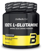 BioTechUSA 100 % L-glutamiinia, maustamaton - 240 grammaa